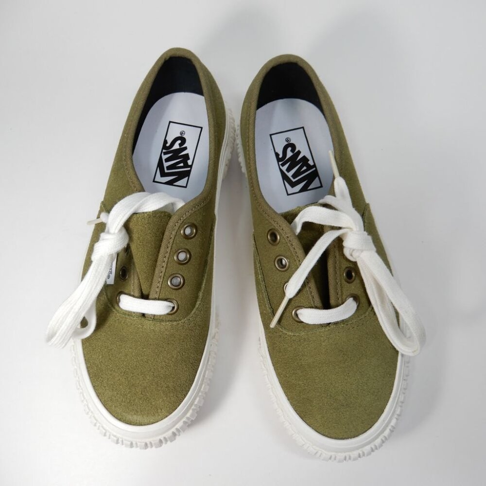 VANS Authentic 44 Lug DX Anaheim Shoes Skate Sneaker Size 6 Olive Green NEW - Picture 7 of 10